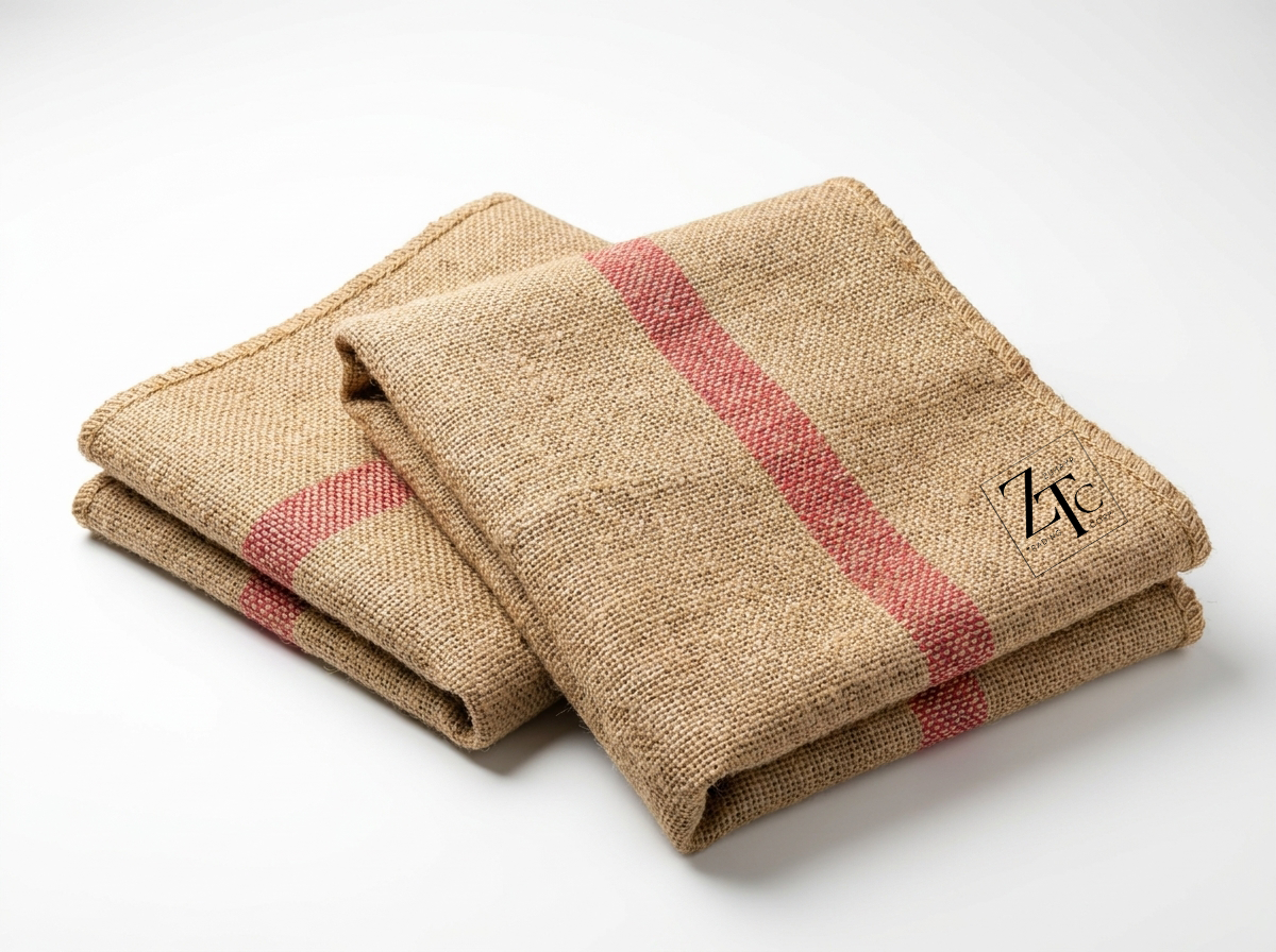 Twill Jute Sack 48 x 28 inch - 100 kg (Red Stripe)
